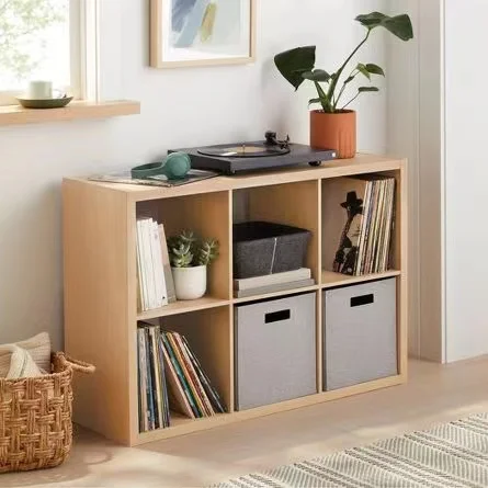 reasonable price wholesale modern living room cabinets wooden kids storage cabinets with 9 cubes