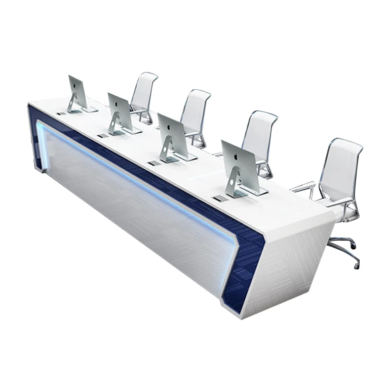 High End Monitor Room Computer Desk School Computer Classes Long Desk Commercial Esports Game Table