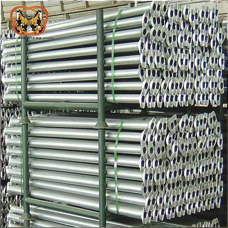 Steel Cuplock Scaffold for Sale Powder Coated Cup Lock Scaffolding system Ledger for Building