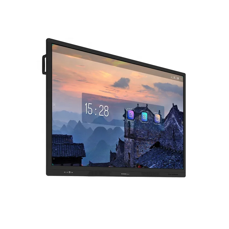 4K Interactive Smart Electronic Tou-ch Screen Display Board   Conference20 tou-ch points Self-produced screen/ Alum