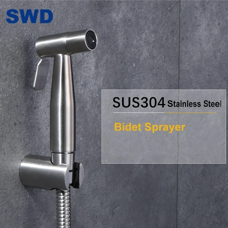 China Stainless Steel Hand Held Toilet Bidet Sprayer Bathroom Shower Water Spray Head