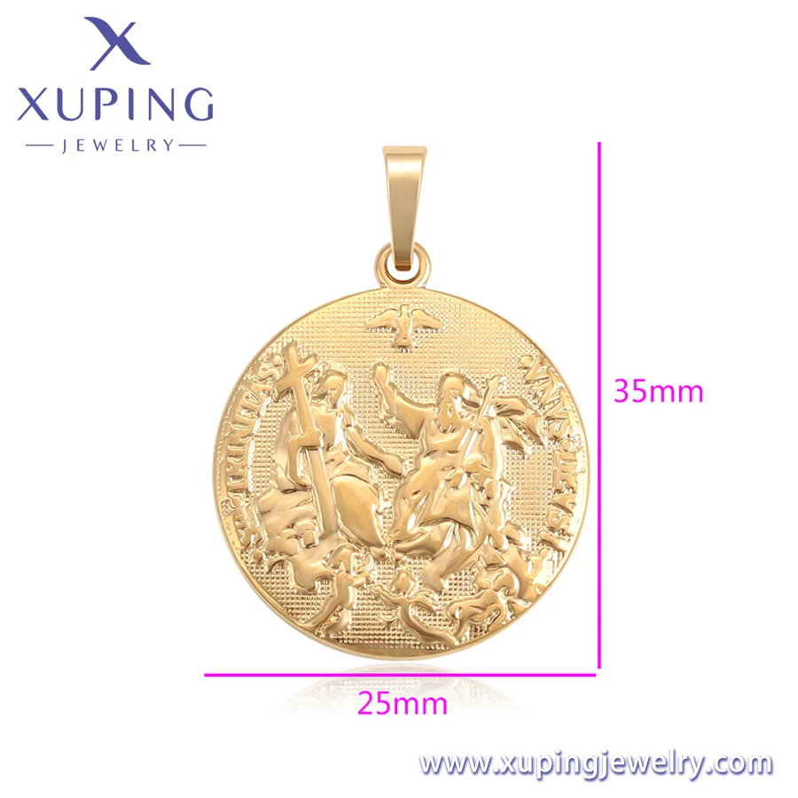 A00556763 Xuping ювелирные изделия 18K позолоченный Шарм изысканная атмосфера мода кулон ожерелье религиозный