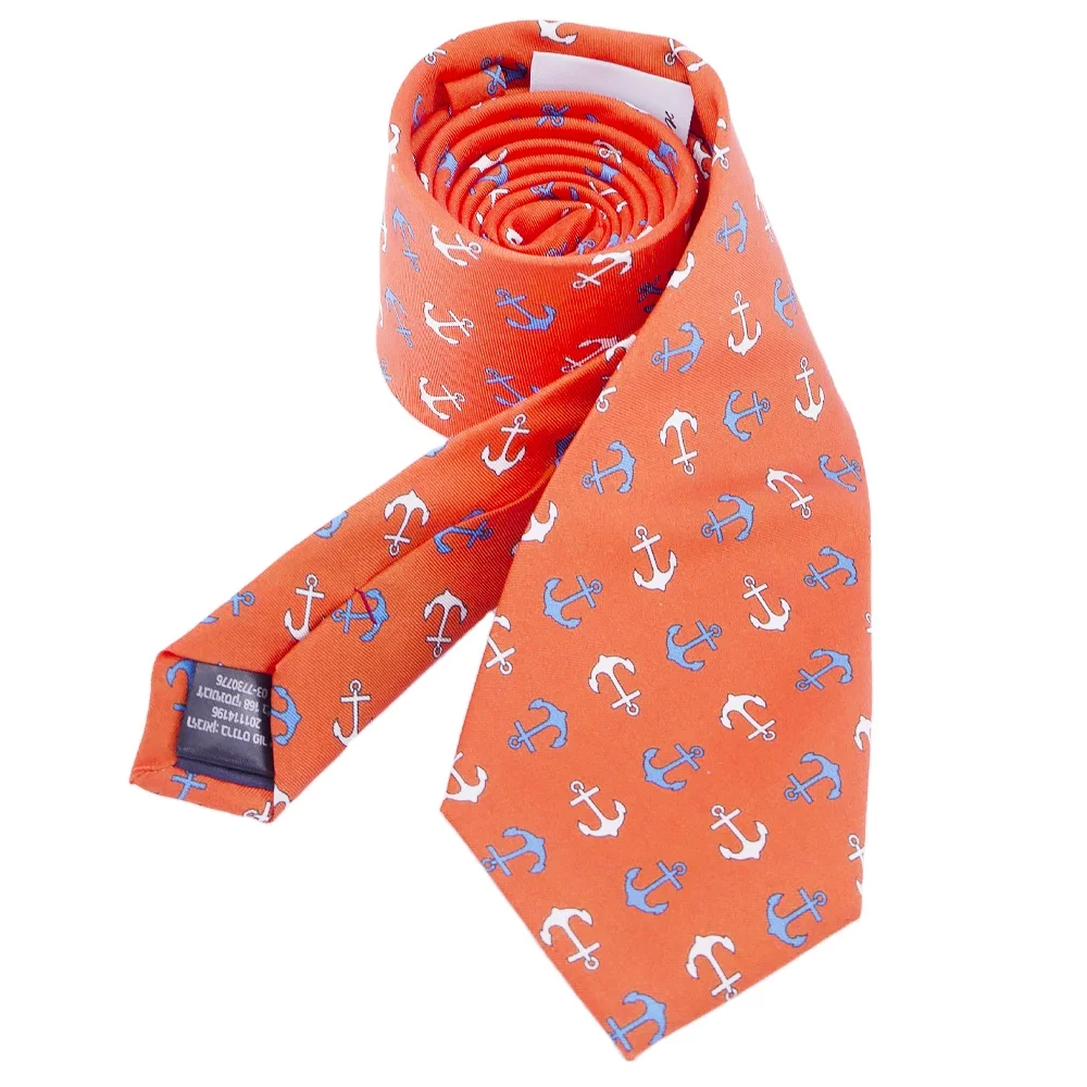 Manxiang Handmade Italian 100% Pure Cravat Organic Silk Digital Printing Custom Corbata Necktie Red