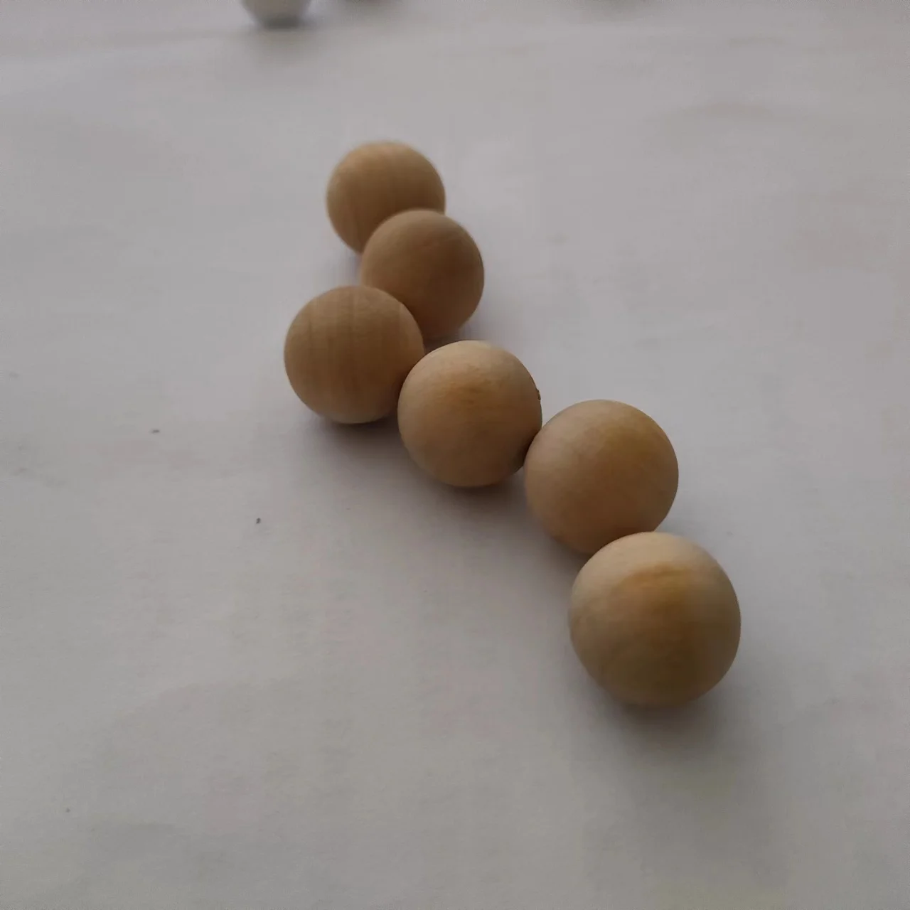 custom Wood Balls for Crafts Beads No Hole  10mm/14mm/20mm/25mm Solid Natural grass tree