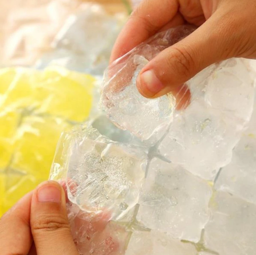 Disposable Ice Cube Bags pack Mold Trays Self-Seal Freezing Maker Ice Cube Bags