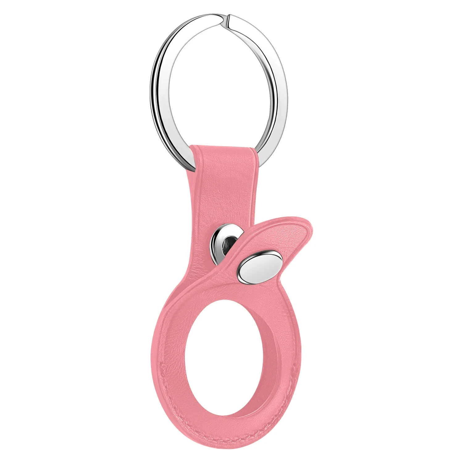 
Newest Leather Luxury case For apple airtags Anti-fall Waterproof Full Protective for airtags case cover with keychain 