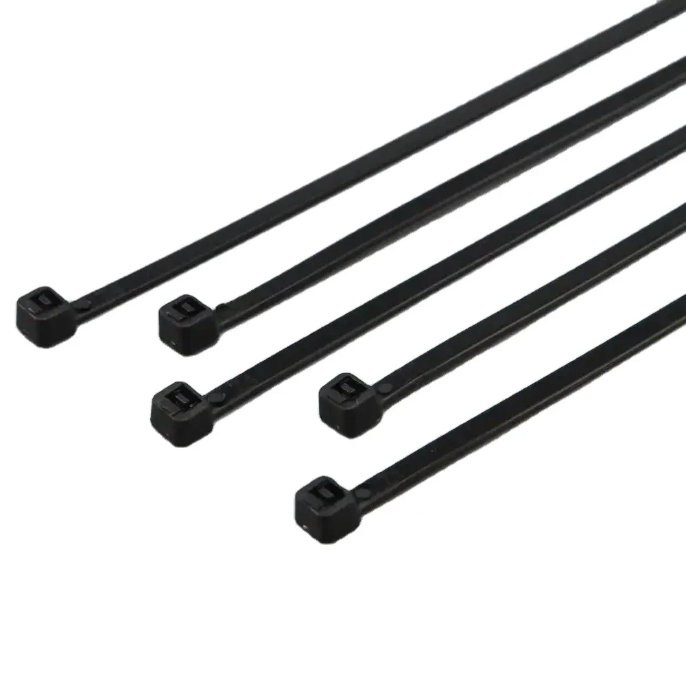 4*370mm Plastic Cable Tie Nylon 66  Black Zip Tie Wire