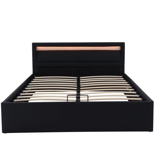 Single bedroom furniture frame with led light solid wood king bed double on the head elegant luxury pretty furniture modern