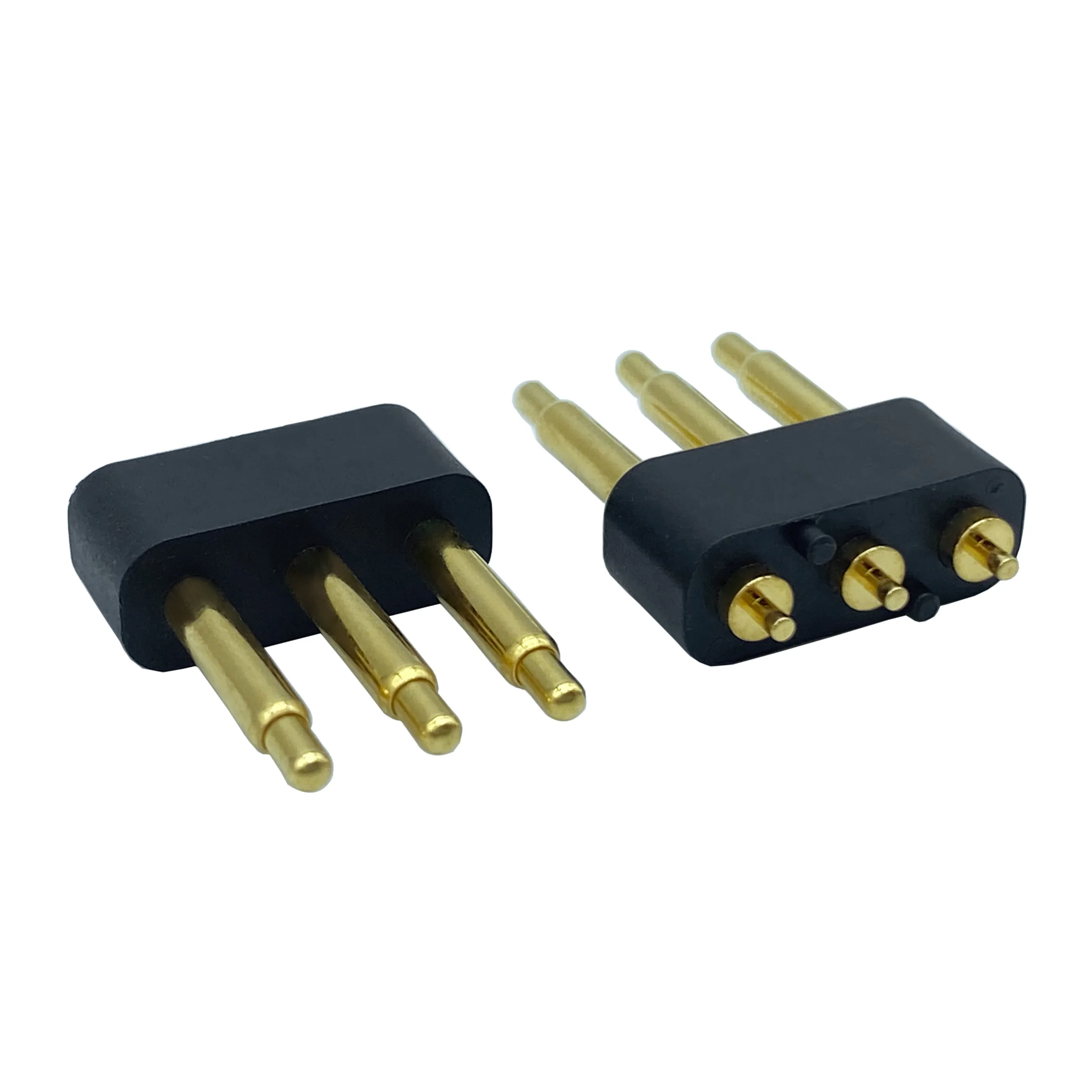 Dongguan 3 Pins Male Socket DIP Spring loaded Pogo Pin Connector 1.5mm Crimped 1.27 For Battery USB PCB Dock Cable Adapter
