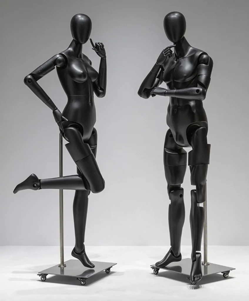 HM03 Full Body Female Male Flexible Mannequin Movable Articulated Robot Mannequin