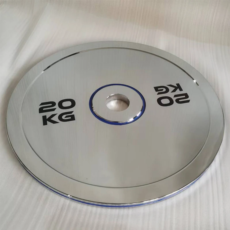Factory Wholesale Gym Fitness equipment Calibrated Hard Chrome Steel Weight Plates Free Weights