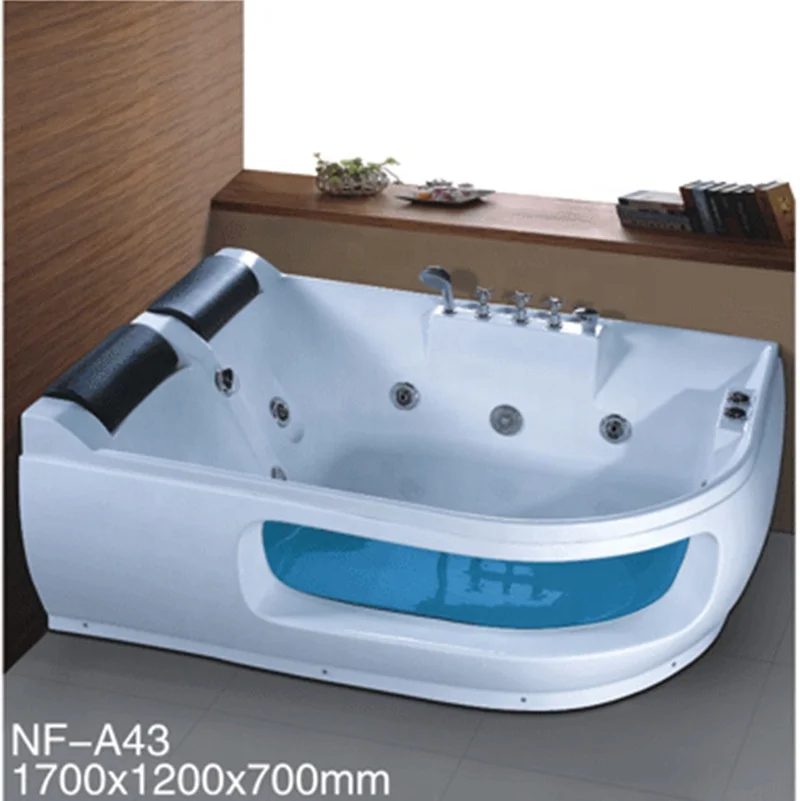 Single Massage Bathtub Hottub Bath Tab Bathtub Whirlpool Dual-side Skirt Freestanding Bathtubs