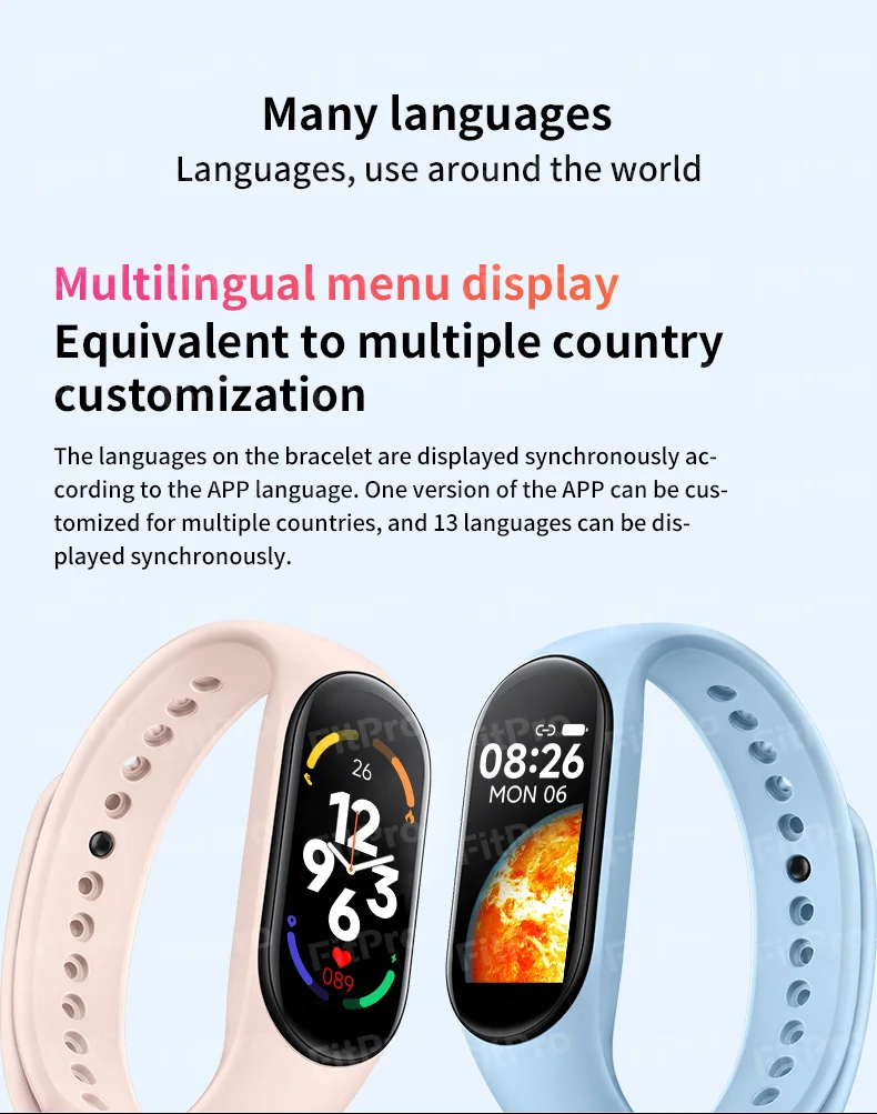 M7 Fitness Watch Smart Bracelet Sleep Heart Rate Monitor Band 7 Fitness Tracker Wrist Band Mobile Watch For IOS Android M4 M6 M7