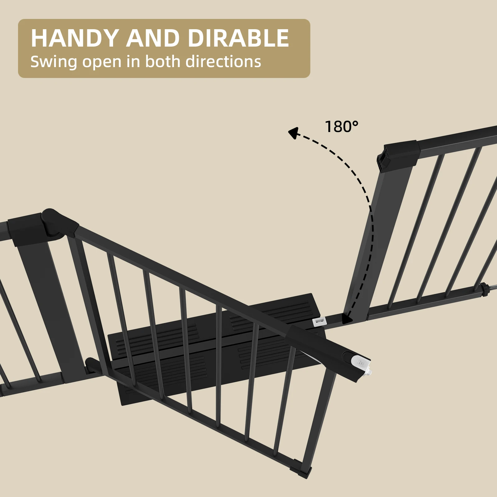 49-Inch Extra Wide Baby Gate Includes 4-Inch and12-Inch Extension baby stair gate  Mount Kit and 4 Pack of Wall Mount Kit
