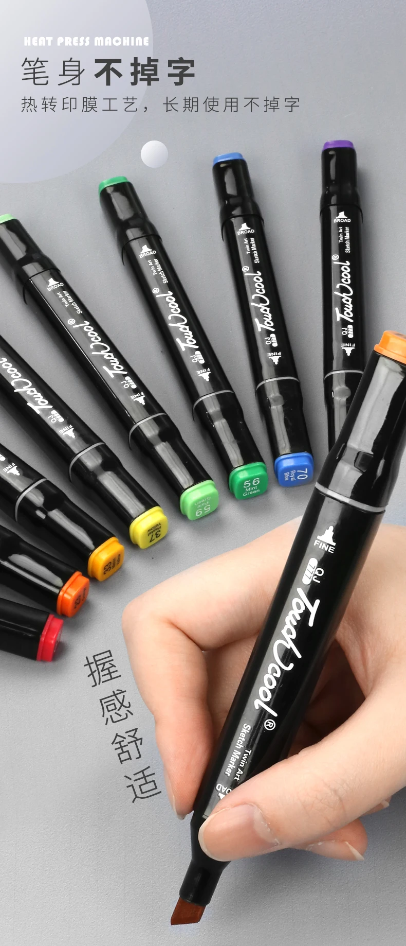 
80 Colors Sketch Markers Alcohol Based Markers stock Color Marker Pens Set Painting Art Supplies 