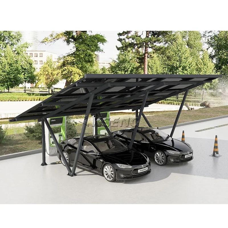 Fast Installation Solar Carport Racking 10 kw Solar Aluminum Parking Structure PV Solar Carport Mounting System PV Carport