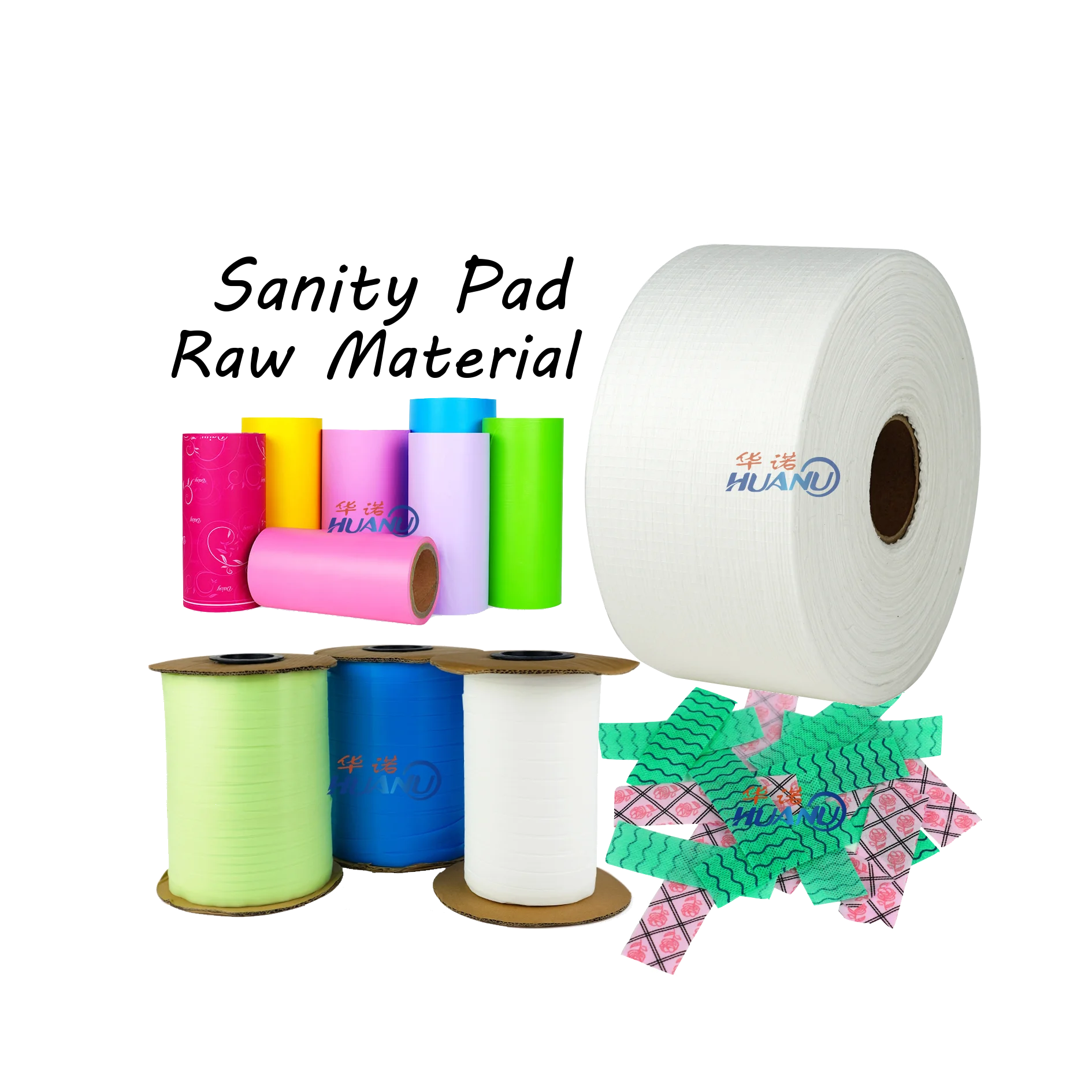 Manufacturer Disposable Sanitary Pad Production Materials Anion Chip ADL Nonwoven Fabric Roll Of Sanitary Napkin Raw Material