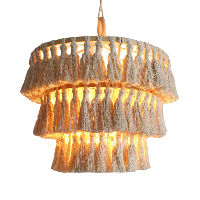 Factory Direct Sales Cotton Handwoven Christmas Lampshade