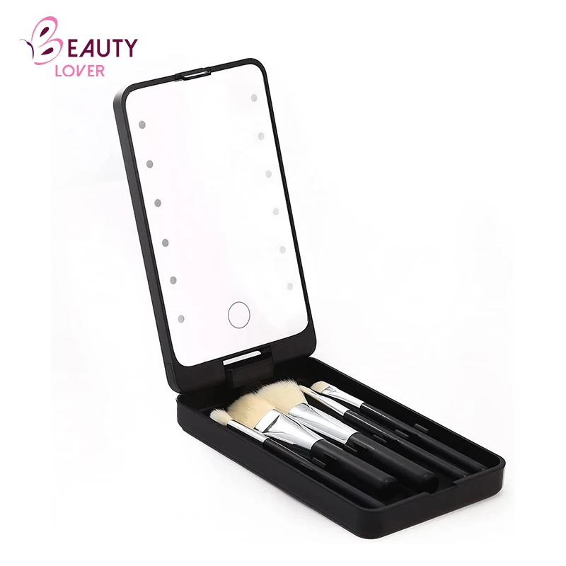 Custom Decoration Dresser Table Hand Held Cosmetic Led Makeup Mini Mirrors