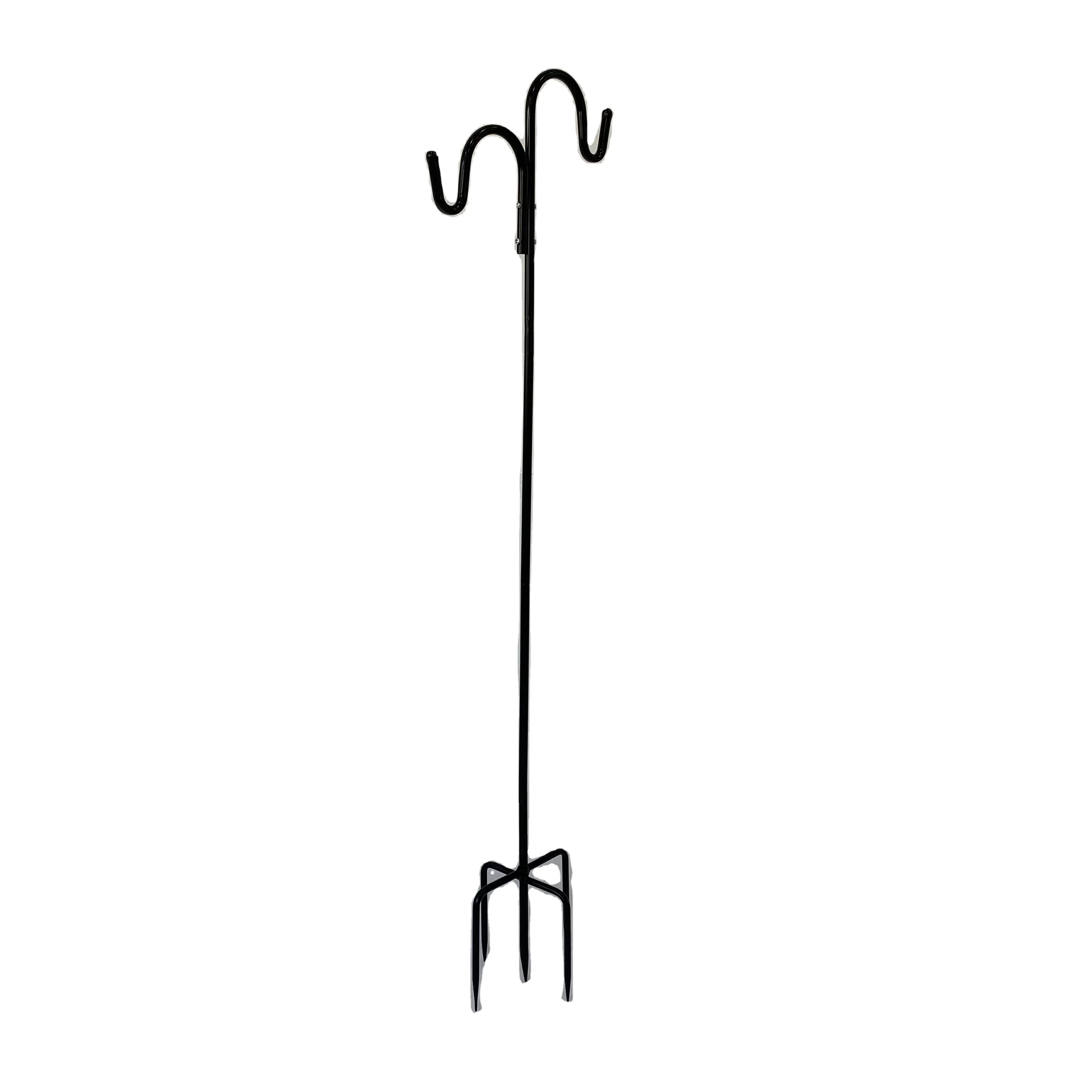 Устойчивая круглая трубка двойной крючок пять зубцов садовый фонарь стержень овчальные