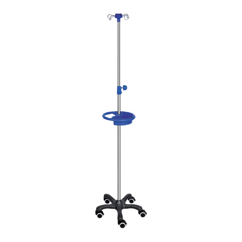 Medical Height Adjustable Infusion Pole Iv Stand Pole Iv Stand For Patient