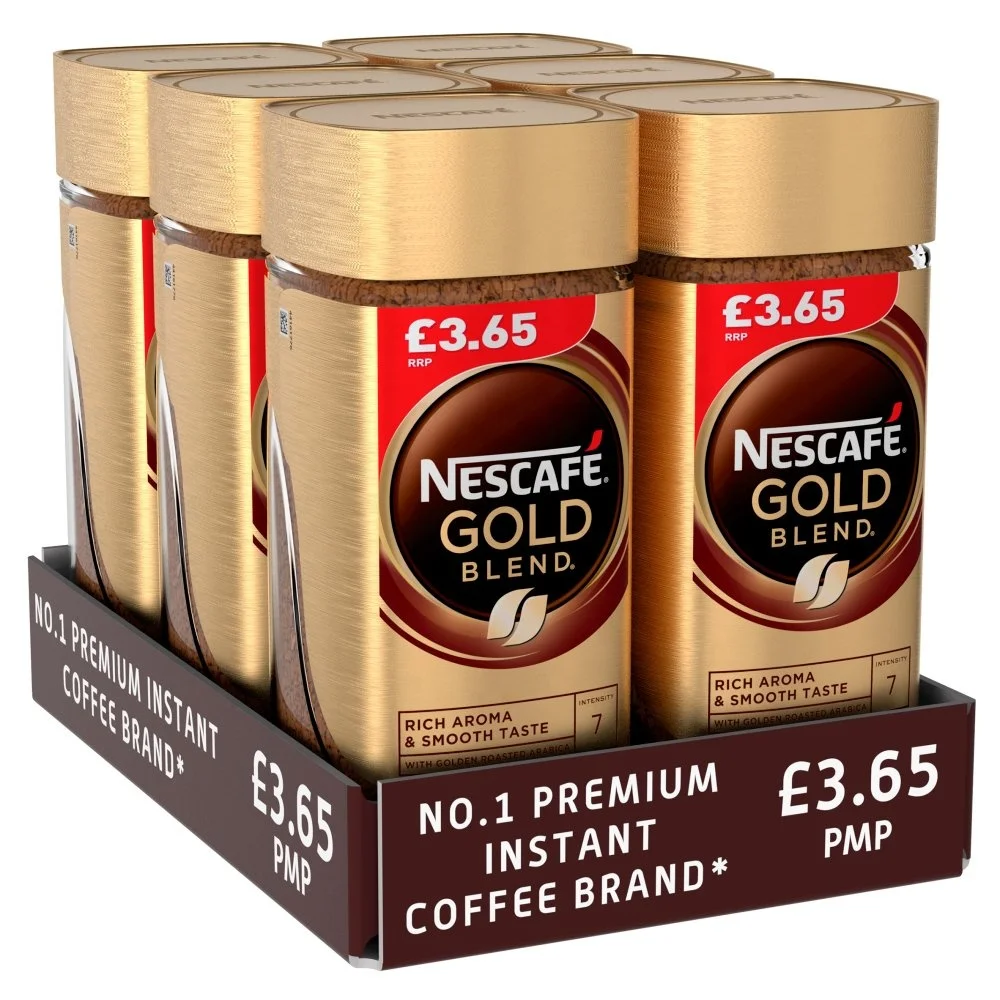 Купить Nescafe Золотая смесь насыщенный и гладкий растворимый кофе (200 г) оптовая цена NESCAFE Золотой жареный молотый