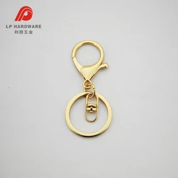Keychain with hook O ring keyrings metal keychains promotional keychain sets wholesale for craft making jewelry