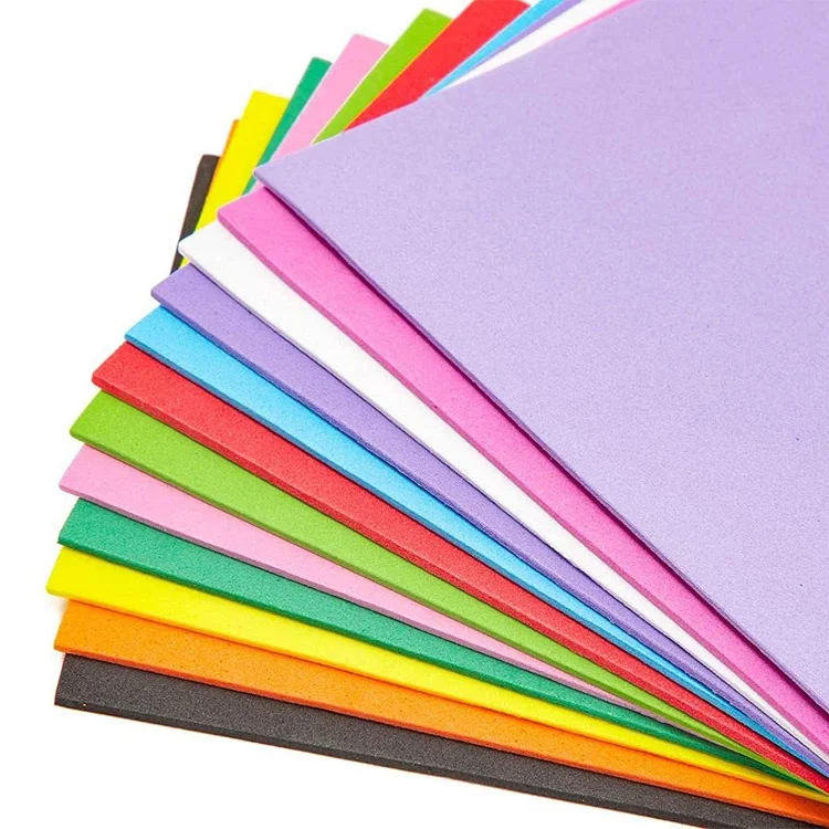 EVA Foam Sheets, 9 X 12 Inch, 10 Colors, 2mm Thick Handicraft Foam Paper for Arts and Crafts, by ACTIVITYya - 10 Sheets