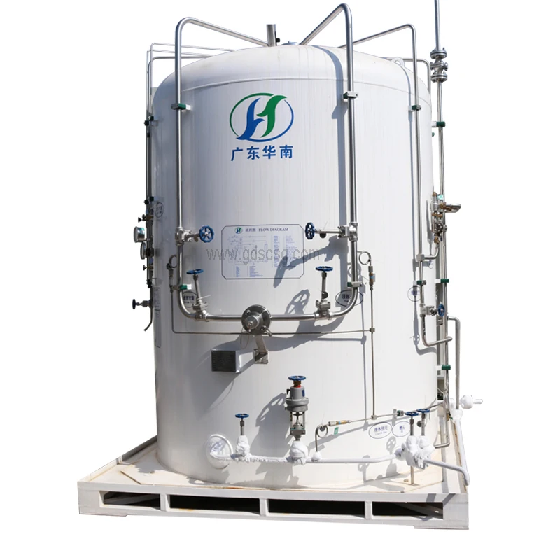 3m3- 5m3 Stainless steel  micro cryogenic  bulk  tank cryogenic liquid  pressure vessel for gas filling