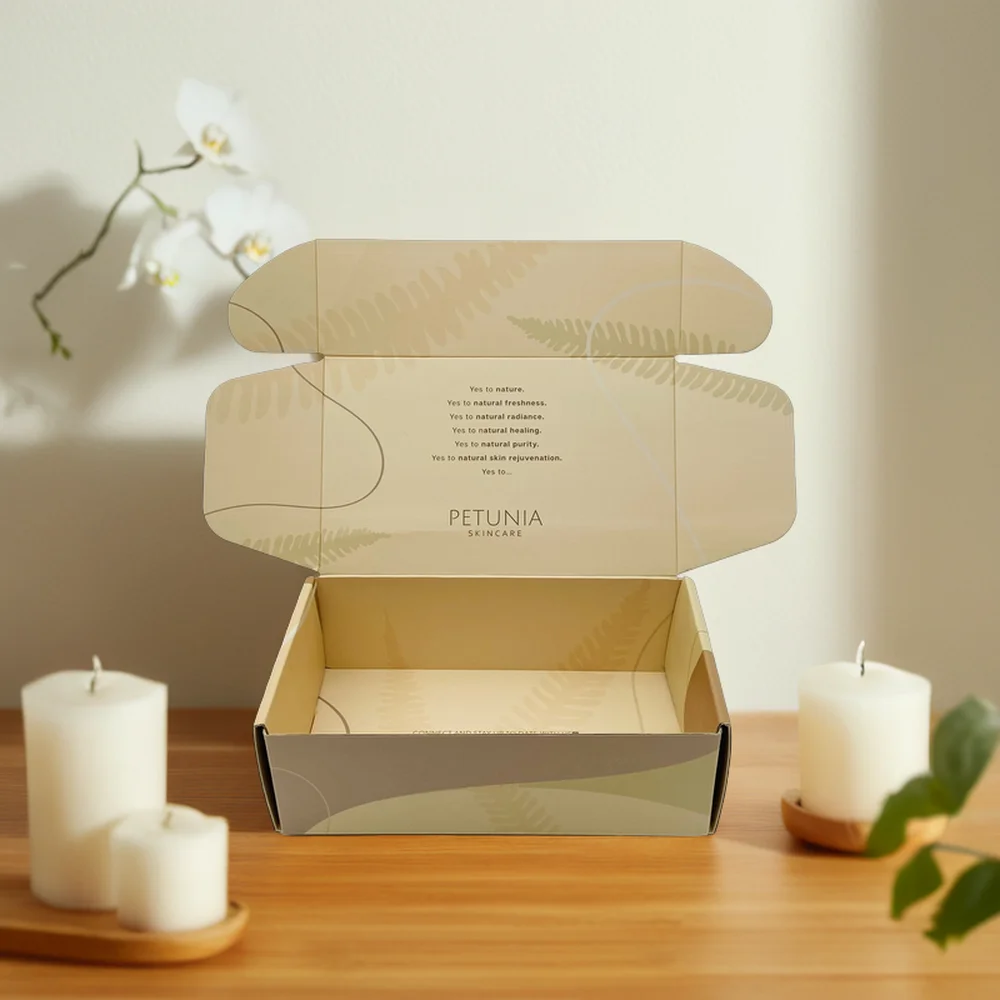 High Quality Custom Logo Corrugated Cardboard Mailer Boxes with Matt Lamination for Matt Packing of Skincare Products