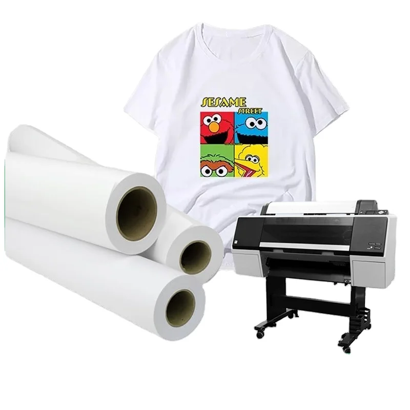 Korean high quality Tacky 100gsm 64inch*100m sublimation paper roll  sublimation transfer paper  heat transfer paper