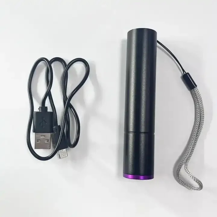 Черный фильтр-объектив USB перезаряжаемый 365nm УФ фонарик черный свет портативный мини-УФ лампа обнаружения банкнот