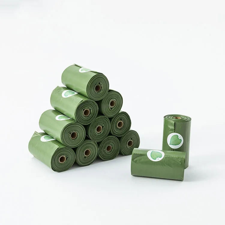 Custom multi-Color disposable biodegradable PET waste earth rate dog poop bags