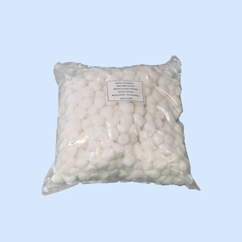 Hot Sale  Disposable cotton Gauze Balls Factory Price Absorbent 100% Pure cotton Ball