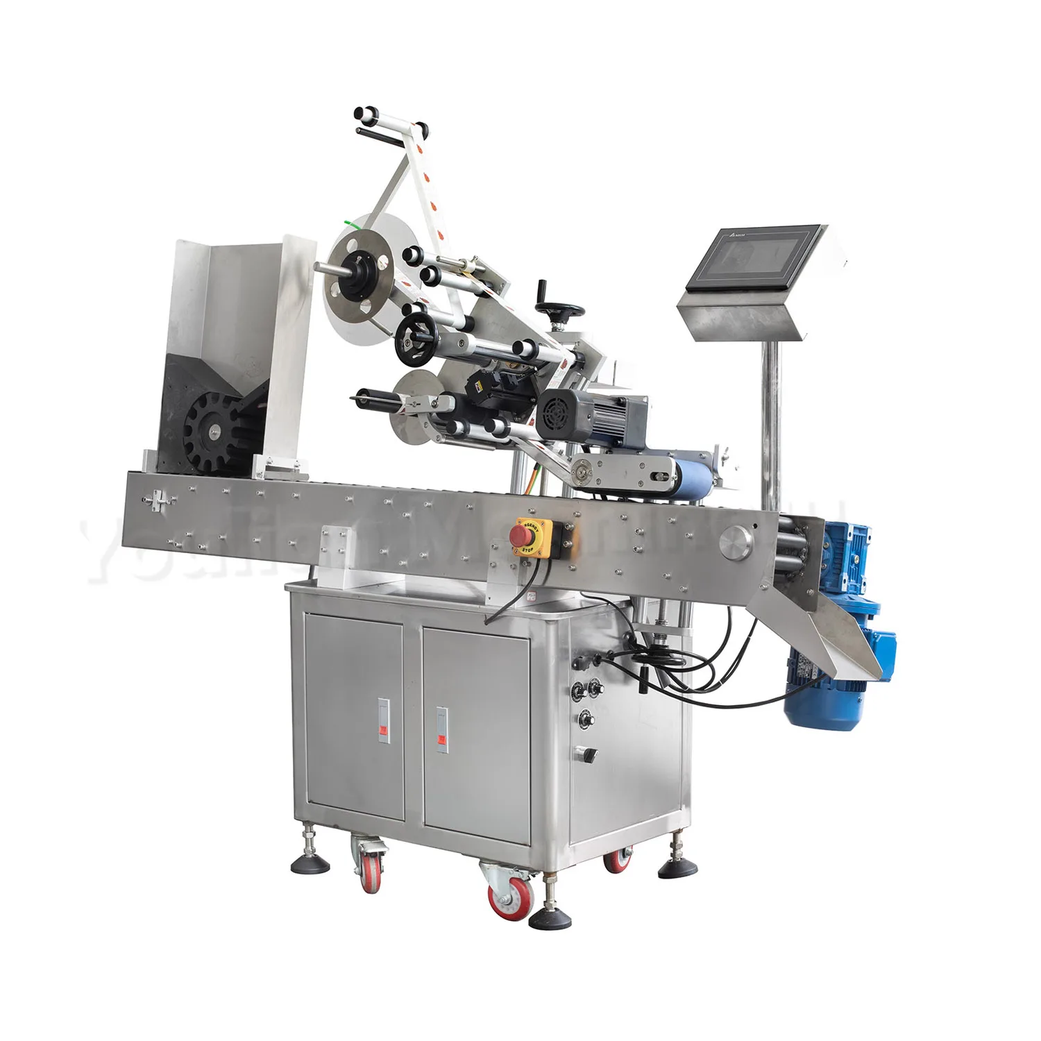 MT-300 Automatic Medicine Syringe Ampoule Label Applicator Tube Labeling Machine for Paper Test Bottle Tube