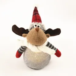 New Design Xmas Deer Grey Christmas Reindeer LED Lights Led  Luces Navidad Moose  Decoration