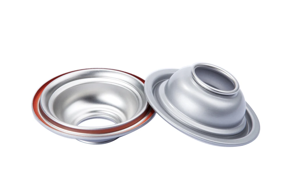24 years factory empty aerosol tin can lids top and bottom covers