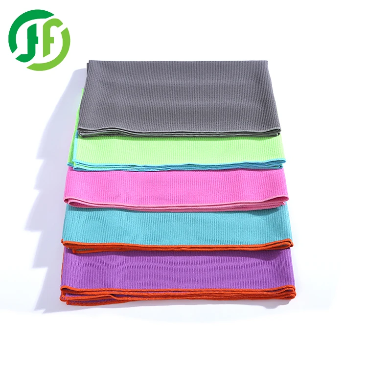 
Waffle Quick Dry Custom Manufacture yoga towel with corner pocket 