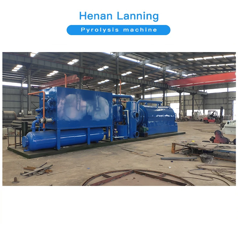 Waste tyre rubber pyrolysis to fuel oil production line mini pyrolysis plant in india