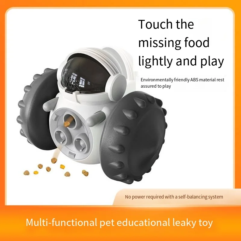 Wholesale Hot Sales Dog Toy Cat Slow Food Ball Balance Car  Interactive Pet Toy Playing Food Dispensing Ball Movement Toys