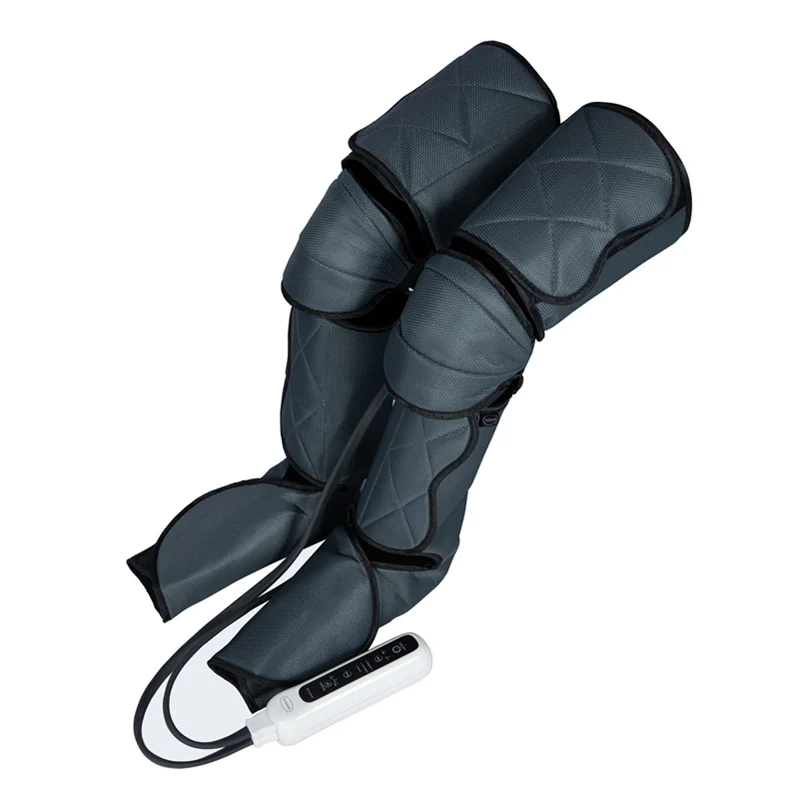 Air compression leg massager With heat electric foot calf knee thigh massager airbag for blood circulation  leg foot massager