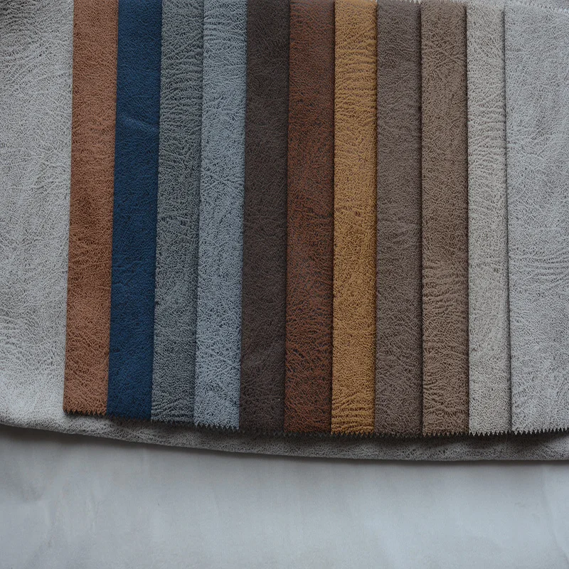 Бронзовая дешевая ткань для мебели из замши с принтом