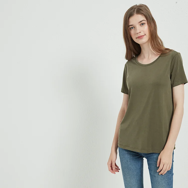 wholesale custom cotton spandex Proper price top quality gym shirts for women vintage t shirt women button down shirts