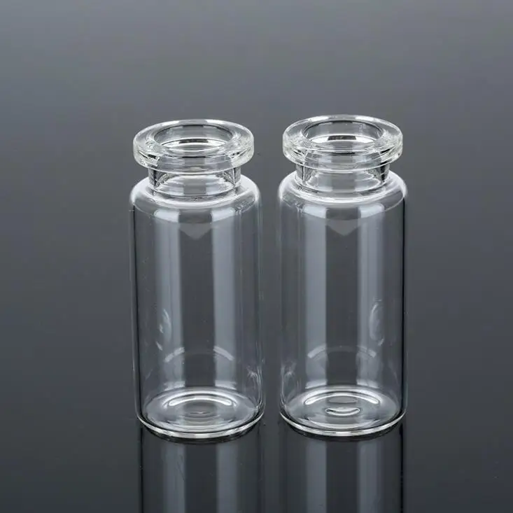 Customized 8ml 10ml Clear USP Type I Neutral Pharmaceutical Crimp Top Tubular Glass Vial with Caps wholesale
