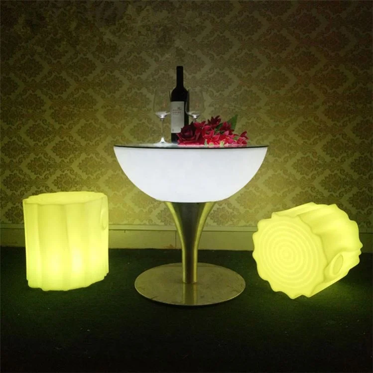 plastic chair illuminated led round bar stool garden plastic led light up furniture high cocktail bar tables and chairs set