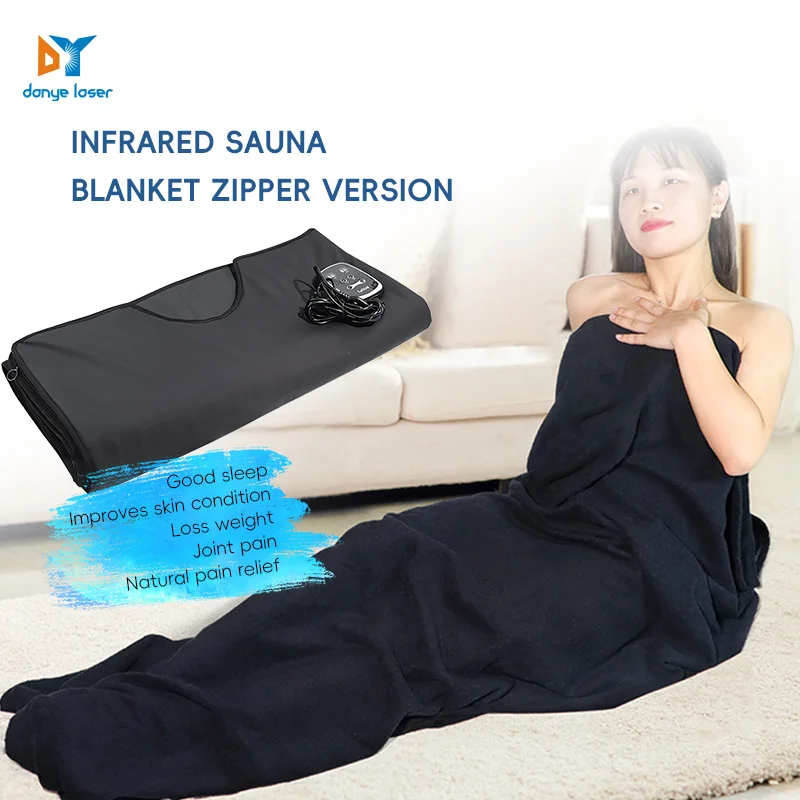 Professional Custom Weight Loss Detox Far Infrared Sauna Heat Blanket Home Use Sauna Blanket