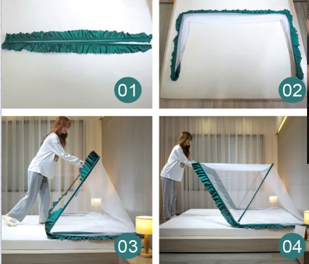 
Wholesale folding mosquito net for bed baby adult double bed 