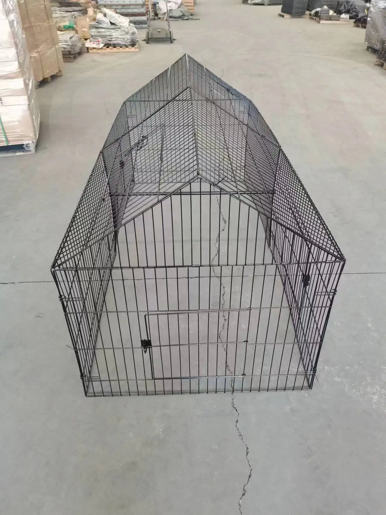 hot sale small animal cages chicken run coop hutch house collapsible roosters cage