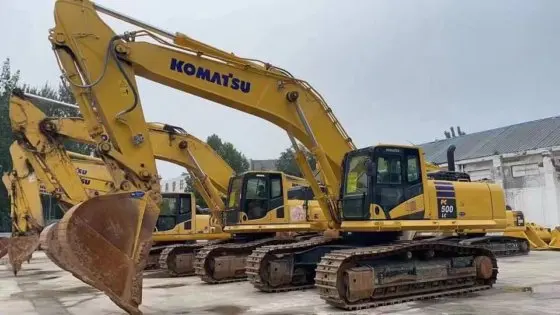Большой экскаватор komatsu pc500 от популярного бренда б/у 50 55 тонн гидравлический гусеничный ПК 500 долгосрочный партнер pc500lc pc550 pc550lc
