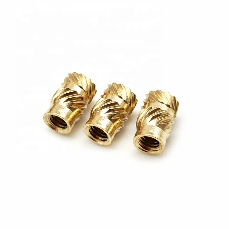 M2 M2.5 M3 M4 M5 M6 Female Thread Metric Knurled Nuts Brass Heat Set Insert for Plastic and 3D Printing Components